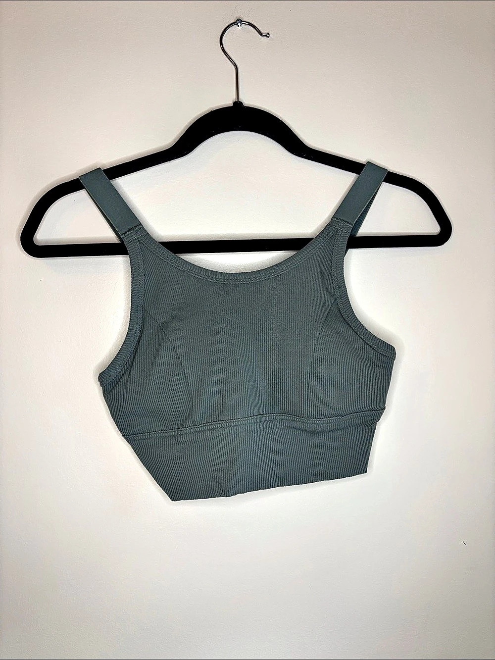 OFFLINE by Aerie Ribbed Cardio Sports Bra Green Small